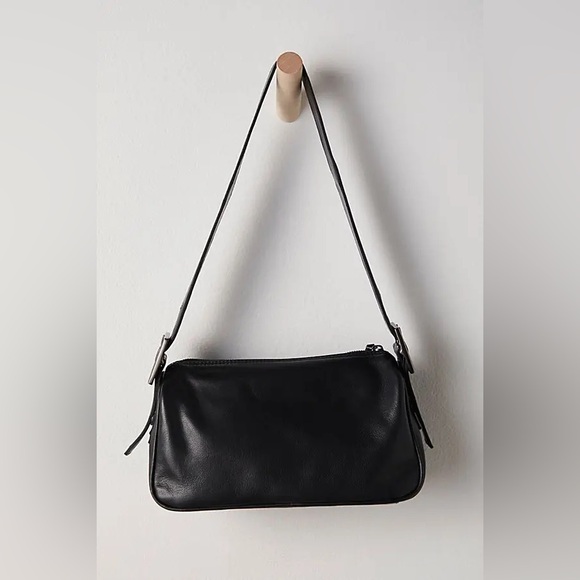 Free People Arm Candy Leather Bag, Purse, Adjustable Strap, Black, NWT - Picture 8 of 9